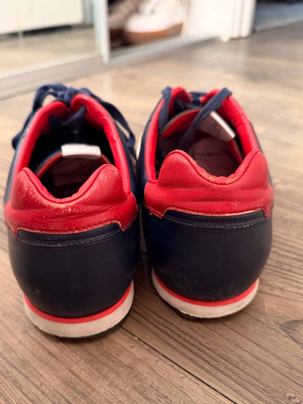 Gucci Tennis 83 Men's Navy and Red Sneakers - Picture 4 of 12